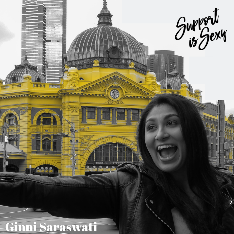 Episode 623 - Ginni Saraswati - Support is Sexy podcast image - rev
